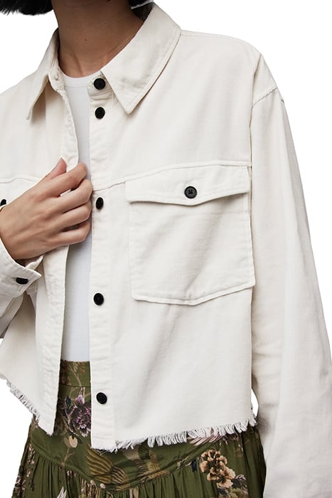 ZIVA CORD SHIRT ALMOND WHITE 6