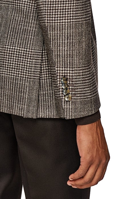 MID BROWN CHECKED HAVANA BLAZER 6