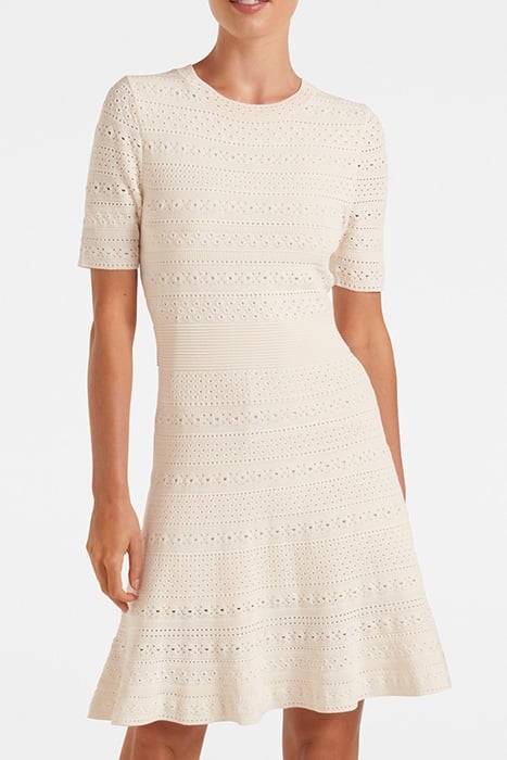 KADY POINTELLE KNIT DRESS CREAM 1
