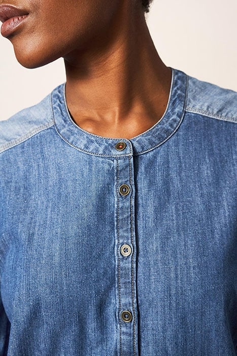 JASMINE DENIM SHIRT MID DENIM 3