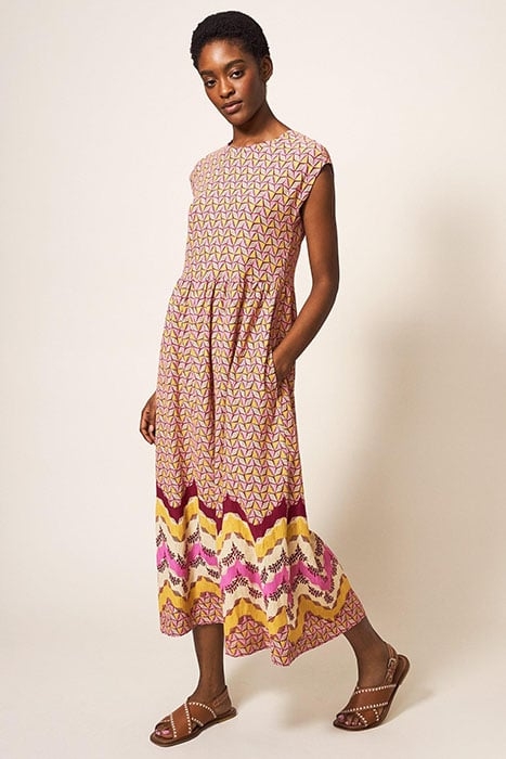 ADDISON COTTON MINI DRESS PLUM 1