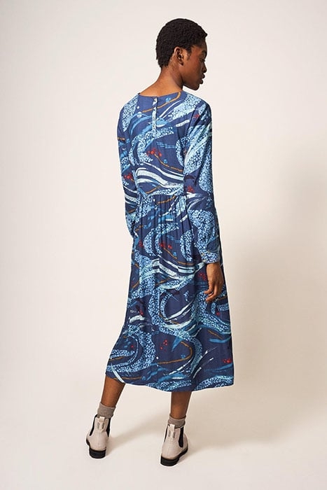 ELISA DRESS BLUE MLT 2