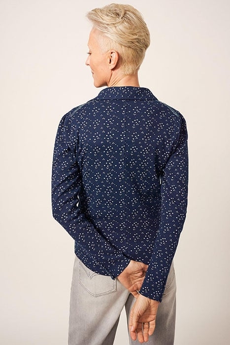 ROSIE RIB JERSEY SHIRT NAVY PR 2