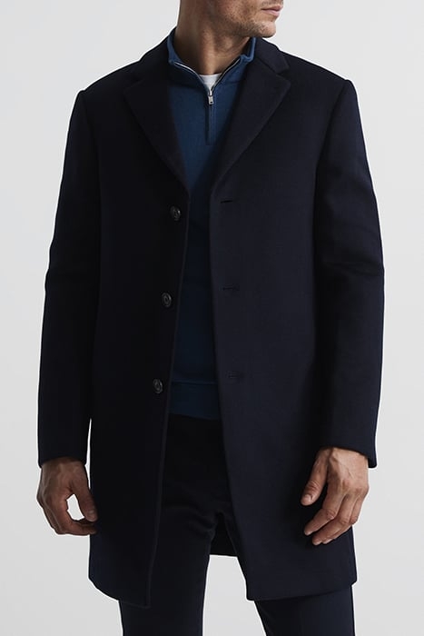 GABLE SINGLE BREASTED COAT NAVY 1