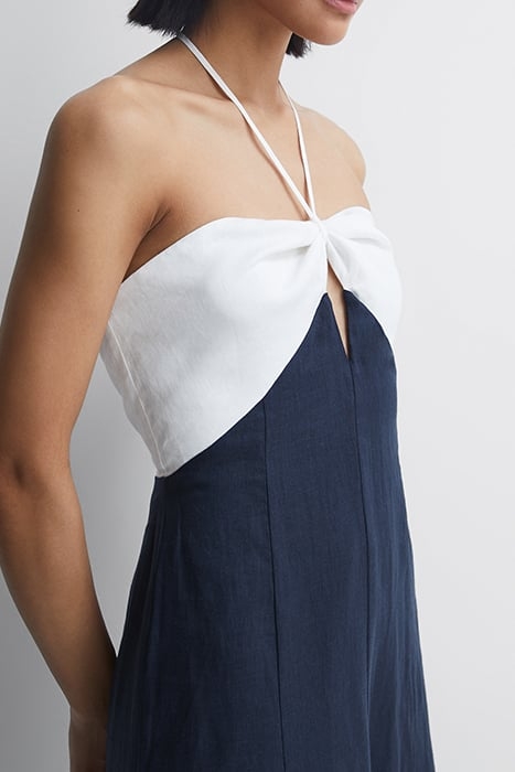 SIAN DRESS NAVY/WHITE 4