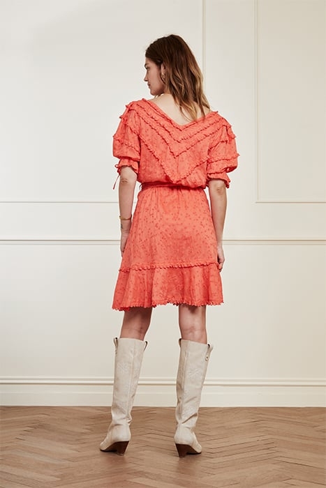 CRISSY DRESS HOT CORAL 2