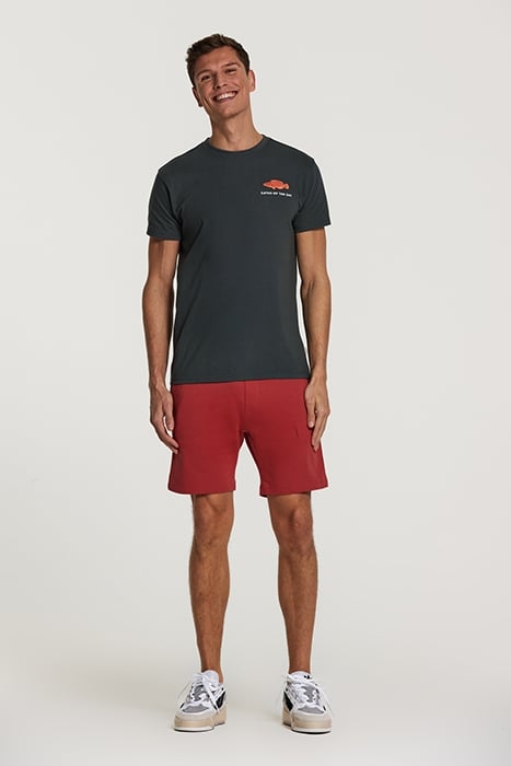 MEN SWEAT SHORTS SOLID STEVE TANDORI SPICE BROWN 3