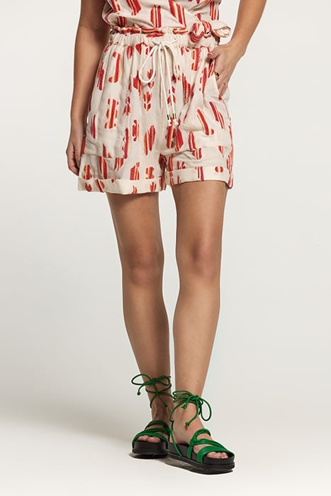 LADIES MARRAKECH SHORTS MADAGASKAR JACQUARD JET STREAM WHITE 1