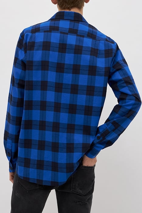 ELECTRIC BLUE CHECKERBOARD REGULAR SHIRT 2