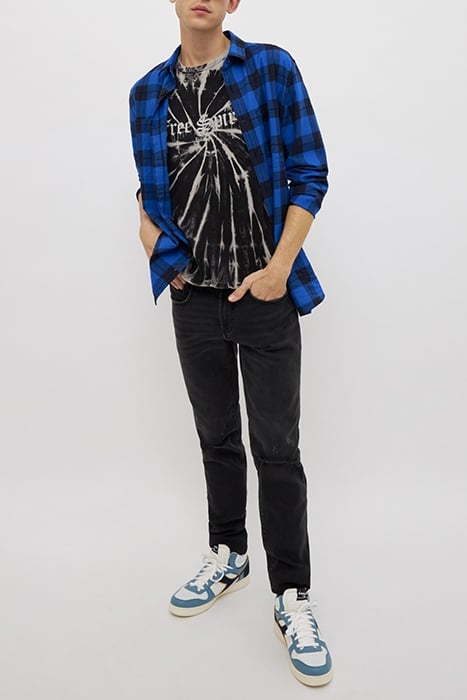 ELECTRIC BLUE CHECKERBOARD REGULAR SHIRT 4