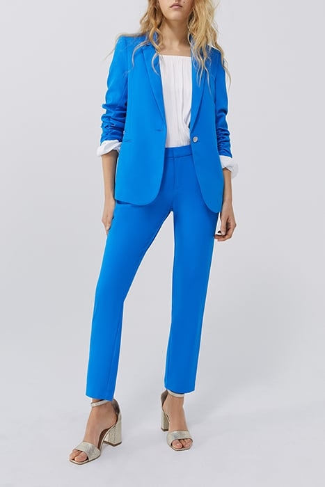 BLUE STRAIGHT SUIT TROUSERS 3