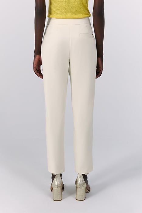 ECRU HIGH-WAIST WIDE-LEG TROUSERS 2
