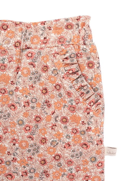 BABY GIRLS’ PEACH MICRO-FLOWER PRINT TROUSERS 3