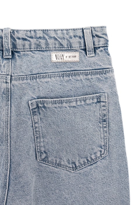 GIRLS’ BLUE 7/8 MOM JEANS 4