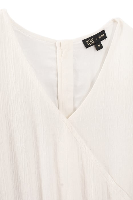 GIRLS' ECRU LACE-EDGED ECOVERO® PLAYSUIT 3