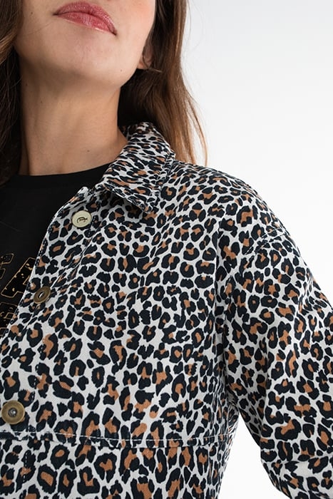 FAWN LEOPARD PRINT DENIM JACKET 6