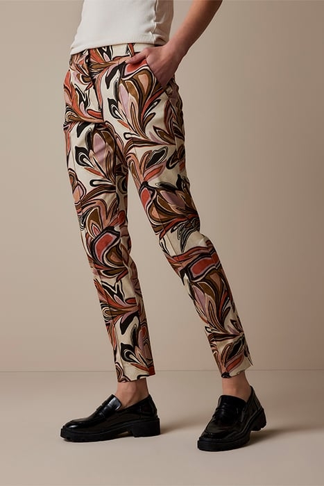 TROUSERS PAINTED FLOWER CO/EA MULTICOLOUR 1
