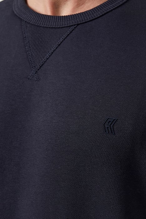 CREW NECK SWEATSHIRT DARK NAVY/GUNMETAL 4