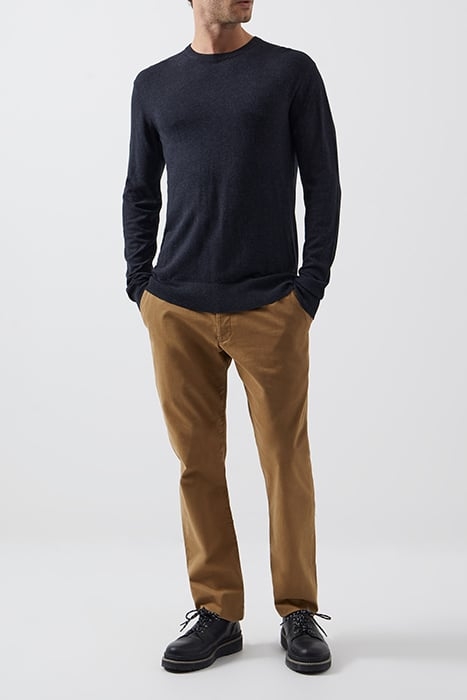 CREW NECK KNIT JUMPER CHARCOAL MEL 1