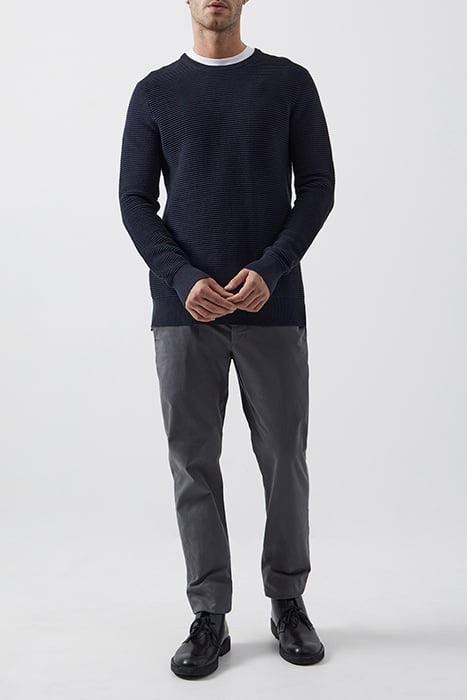 OTTOMAN CREW NECK JUMPER DARK NAVY 2