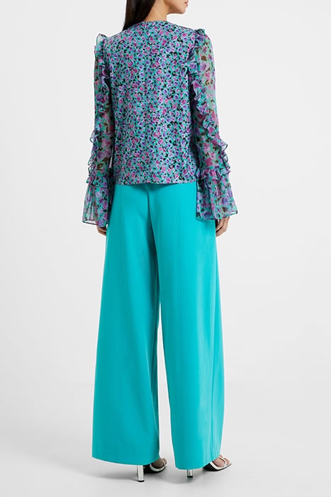 ALEZZIA ELY JACQUARD MIX TOP JADED TEAL 2