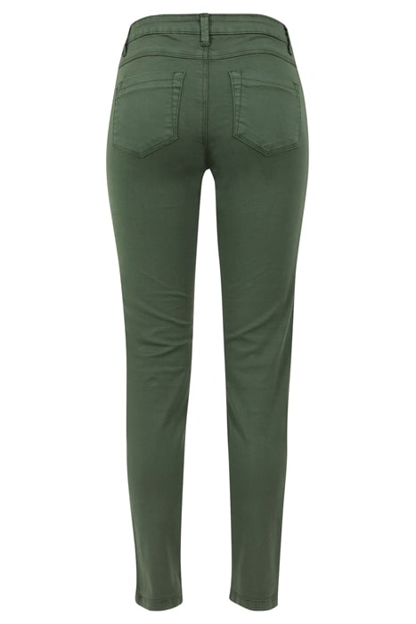 LADIES STRETCH BIKER PANTS OLIVE 6