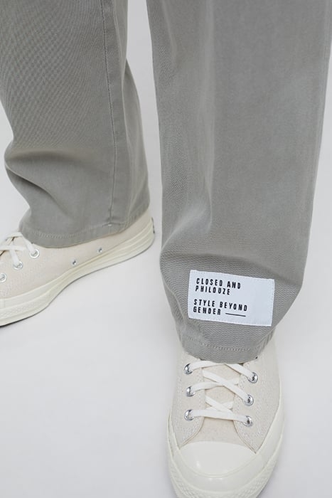 MEN M. PHILOUZE UNISEX CHINO PANTS GRAVEL 5