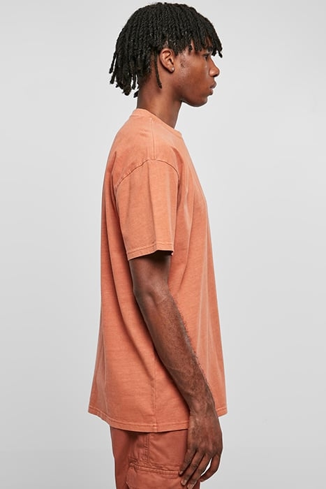 HEAVY OVERSIZED GARMENT DYE TEE TERRACOTTA 5