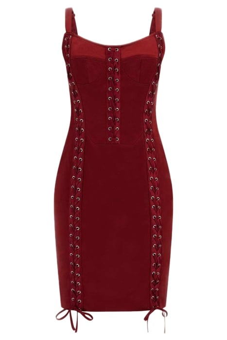 RENAISSANCE DRESS DARK JAM RED 3