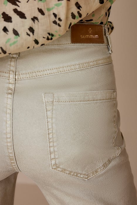 SLIM PANT SHIMMER STRETCH TWILL OATMEAL 4