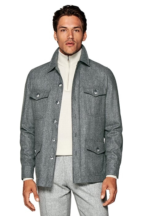 LIGHT GREY WILLIAM SHIRT-JACKET LIGHT GREY 1
