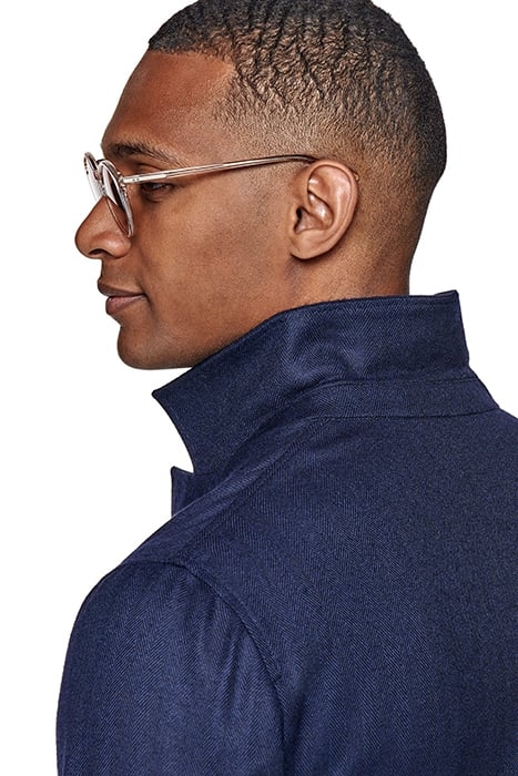 NAVY HERRINGBONE GREENWICH SHIRT-JACKET NAVY 7