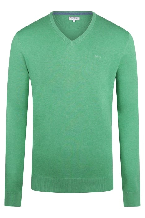 V NECK SWEATER GREEN 1