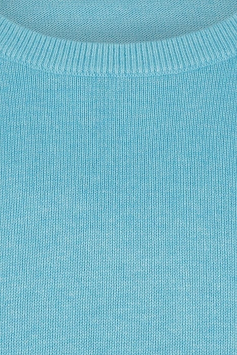 C NECK SWEATER AQUA 3