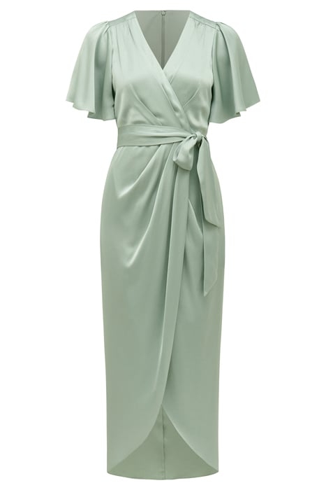 CAROLINA SATIN MIDI DRESS SEAFOAM 3
