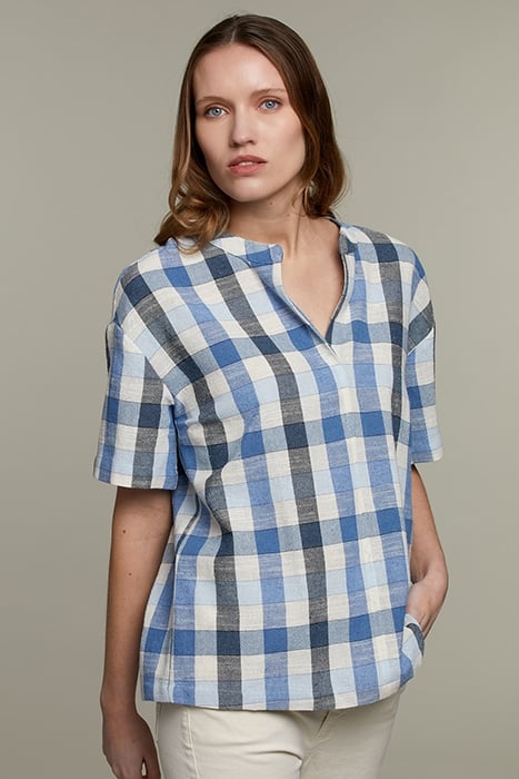 BLUE POPOVER SHIRT 1