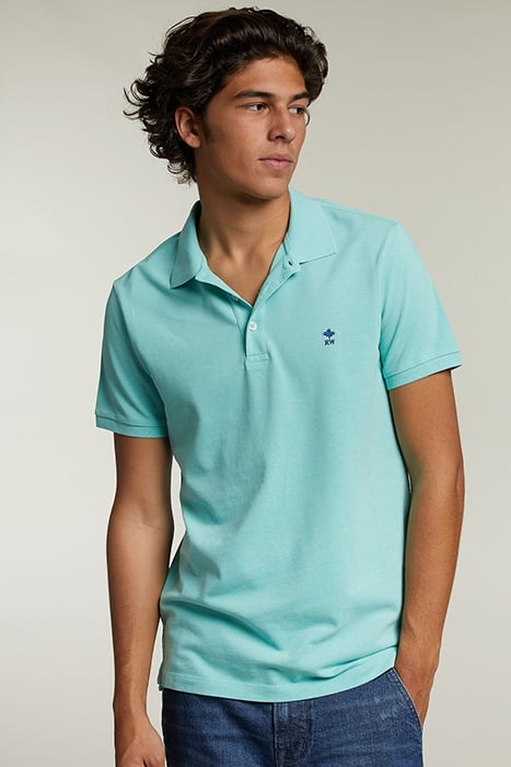 CUSTOM FIT PIMA COTTON POLO PISTACHE MIX GREEN 1