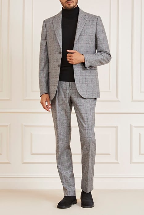 SEAN NOTCH BLAZER BLACK/WHITE/RED CHECK 3