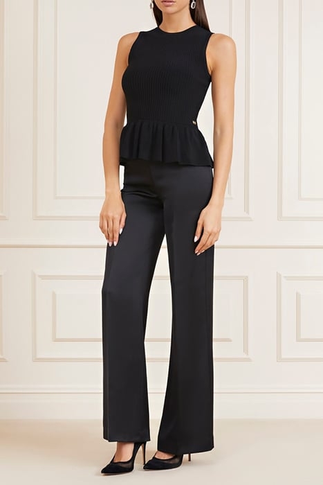 ECHO SWEATER TOP JET BLACK 3