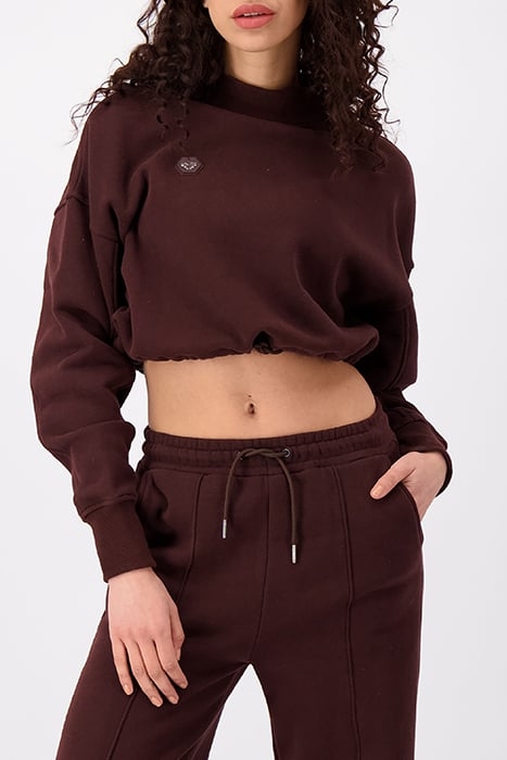 MAE CREWNECK SWEATER BROWN 1