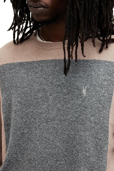 LOBKE KNIT CREW CHESTNUT TAUPE 5