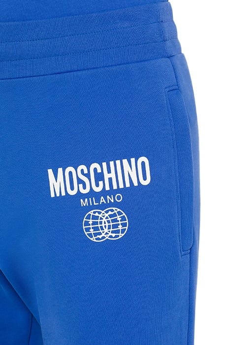 DOUBLE SMILEY® WORLD ORGANIC FLEECE JOGGERS BLUE 4