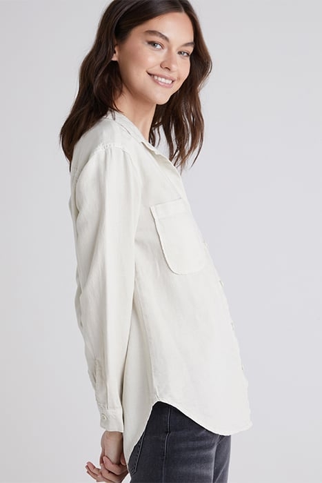 LONG SLEEVE TWO POCKET OVERSIZED SHIRT WHISPER GREY 3