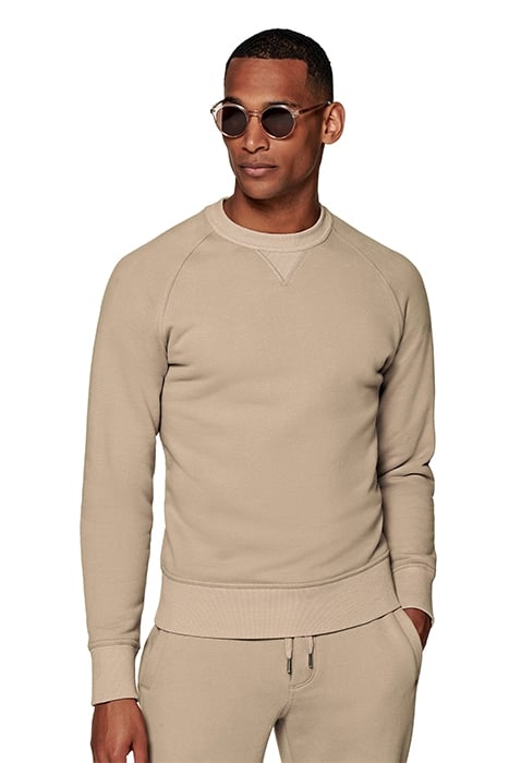 LIGHT BROWN CREWNECK LIGHT BROWN 1