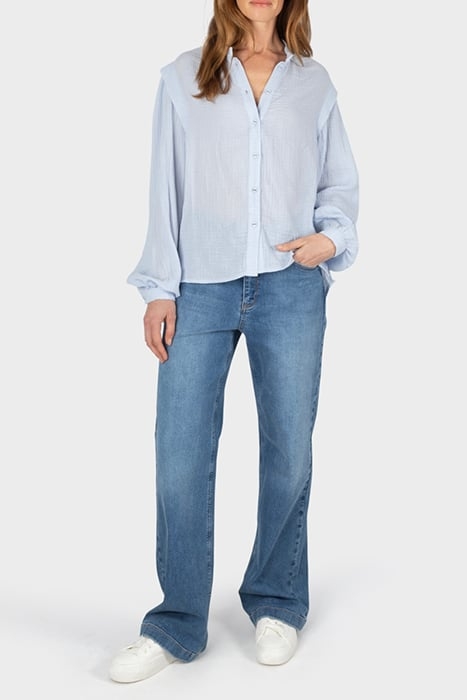 BLOUSE WOVEN LONG SLEEVES XENON BLUE 3