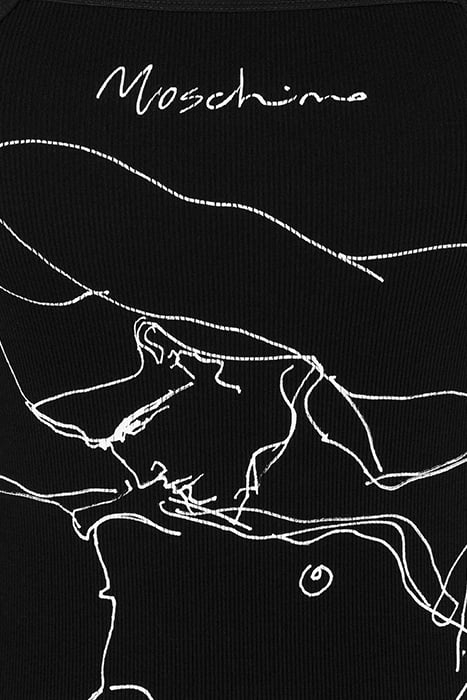 TONY VIRAMONTES ARCHIVE COTTON TANK TOP BLACK 4