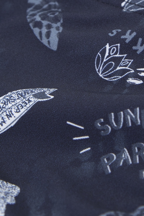 GIRLS’ NAVY SURF-ROCK PRINT BIKINI 5