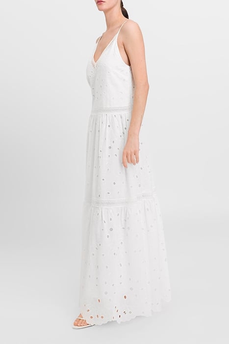 MICHAELA MAXI LENGTH STRAP DRESS SNOW WHITE 4