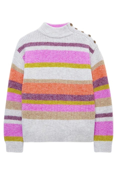 RAINBOW STRIPE JUMPER NATURAL 4