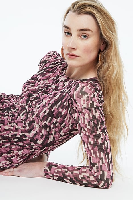 BELLA DRESS PINK MIRAGE/BLACK 4